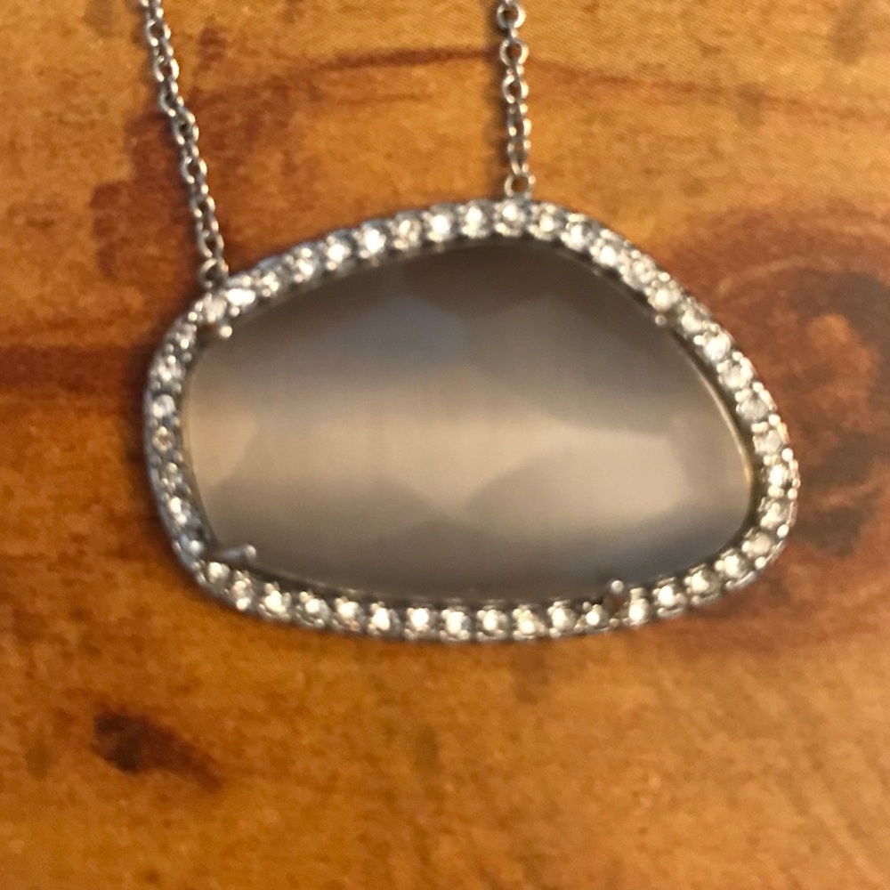 2 for $10 Banana Republic Grey Gemstone Necklace - Picture 3 of 3